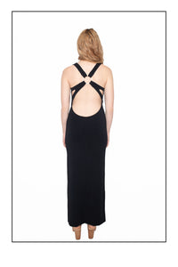 eleanor maxi dress in black