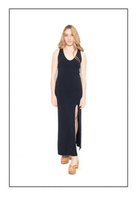 eleanor maxi dress in black